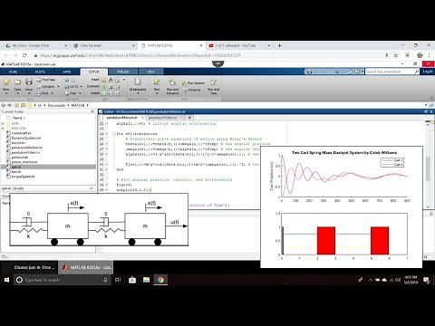 Equations of Motion and MATLAB/Python Simulation of Multibody Spring-Mass-Damper System