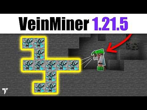 How to Download & Install the VeinMiner Mod 1.21.5 for Minecraft