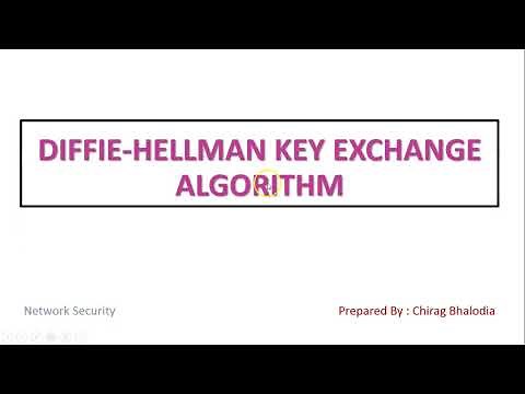 Diffie Hellman Key Exchange Algorithm | Diffie Hellman key exchange algorithm example and solution