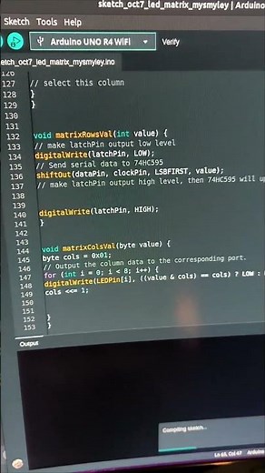 8x8 LED Matrix with #arduino #runningstring #arduinoproject