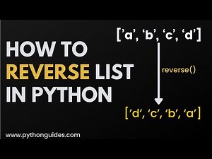 How to Reverse List in Python | Reverse() Method | Reversed() Function to Reverse the List