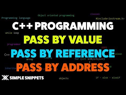 Pass by Value | Pass by Reference | Pass by Address in C++ Programming