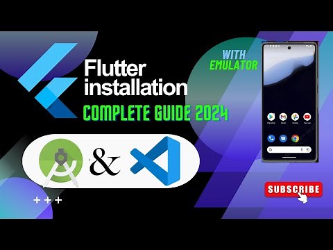 Complete Guide to Install Flutter VSCODE, Android studio | With emulator | 2025