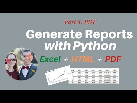 How to generate Reports with Python automatically - 4: PDF directly