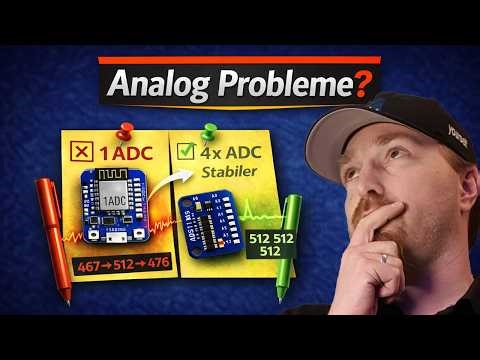 ADS1115 in ESPHome: Analogeingänge erweitern und Werte stabilisieren