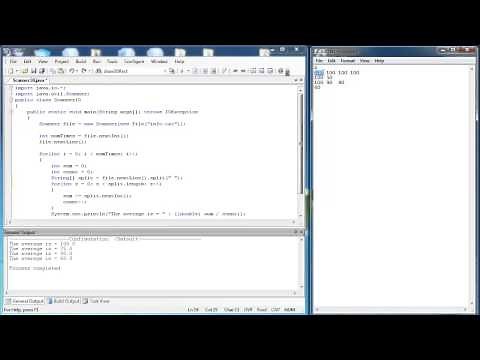 Scanner Class 3 Part 5: Reading Text Files (Java)
