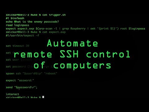 Automate Remote SSH Control of Computers with Expect Scripts [Tutorial]