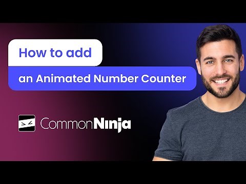 How to add an Animated Numbers Counter to your website