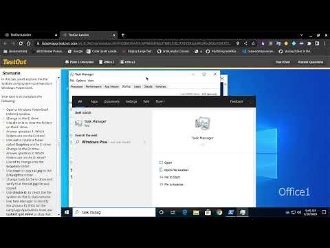 TestOut LabSim Windows PowerShell Commands