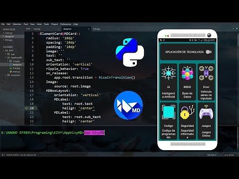 Android Application in Python with KivyMD | Main Menu