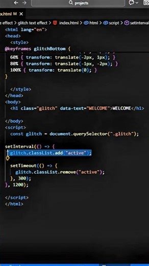 Glitch Text in JS 🔥 | Day 65/100 JS Mini Project
