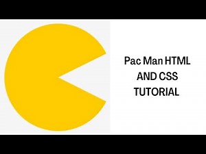 Pac Man HTML AND CSS TUTORIAL for Beginners | VScode