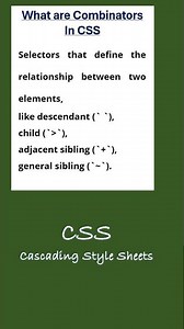 CSS Combinators