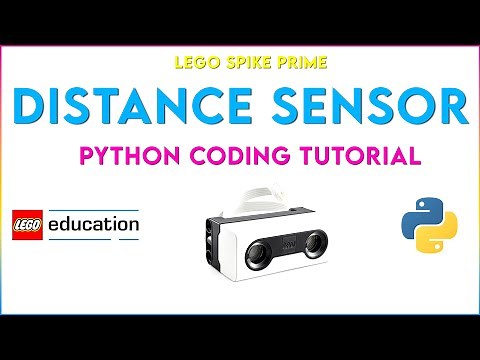 Lego Spike Prime - Distance Sensor Using Python Code Tutorial