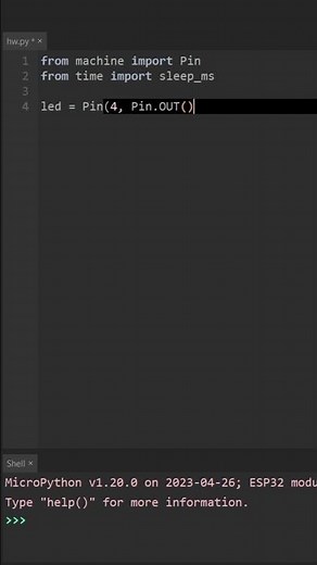 Blinking LED Tutorial: ESP32 with MicroPython