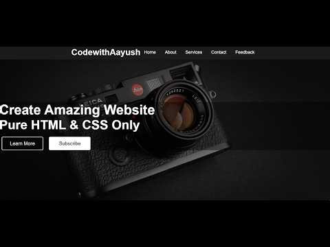 How to create Simple Website Using HTMl & Css with in 20 minute