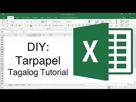How to Make Tarpapel using Microsoft Excel? | Tagalog Tutorial