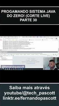#Pascott Programando Sistema do ZERO com Java - JSP - HTML - CSS - Mysql #coding #livecode #java