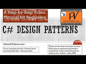 C# Design Patterns - step by step - made easy for Beginners.