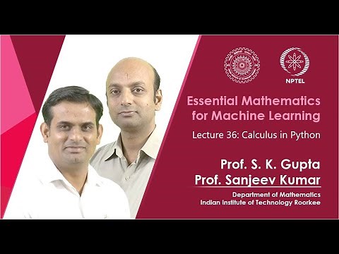 Lecture 36: Calculus in Python