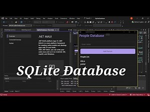 SQLite Database in .Net MAUI Project using Visual Studio and GitHub Copilot