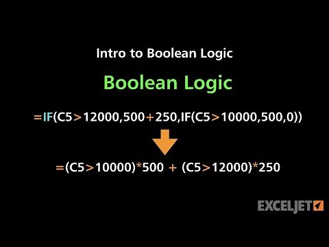 How to use boolean logic in Excel formulas