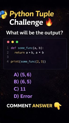 Python Return Trick 🔥 | What Will Be The Output?