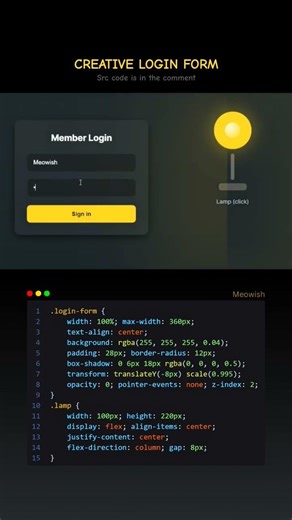 #login #form #programming #htmlcss #javascript #code #coding #foryou