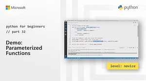 Python for Beginners [32 of 44] Demo: Parameterized Functions