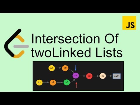 LeetCode 160 | Intersection of two linked lists - Easy | Javascript