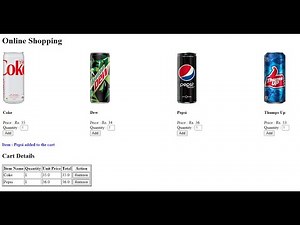 III BCA J2EE Lab Ex A7 : JSP for add , remove, display items in shopping cart using session.