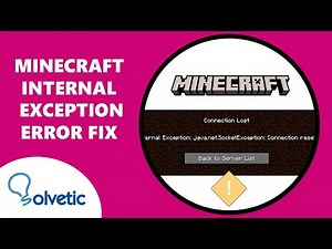 MINECRAFT INTERNAL EXCEPTION Java net Socketexception Connection Reset ✅ FIX ✅