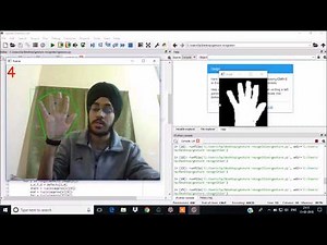 Hand gesture recognition using python and opencv