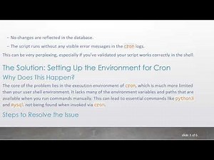 Solving the Crontab Problem: Why Your Script Runs But Does Nothing