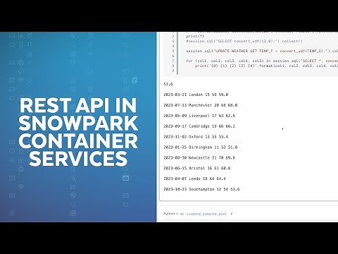 Using Snowpark Container Services with Snowflake Python APIs