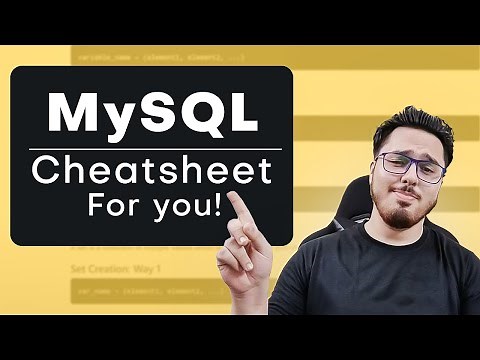 MySQL Cheatsheet 🧾 for Beginners 🔥🔥