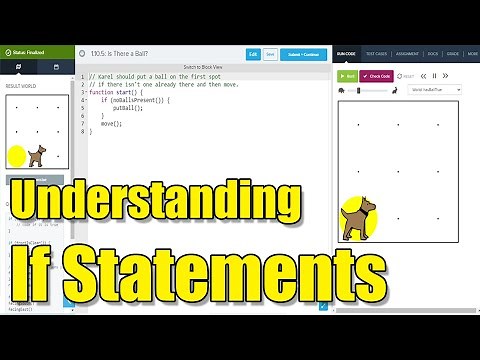 Understanding If Statements [Learning to Code with Karel]