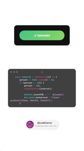 Insane Animated Upload Button 😱 | HTML CSS JavaScript