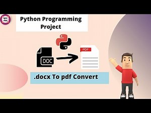 Convert Word To Pdf Using Python | .docx to .pdf from Python programming| Infoanil