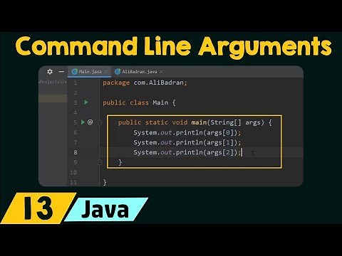 Command Line Arguments in Java