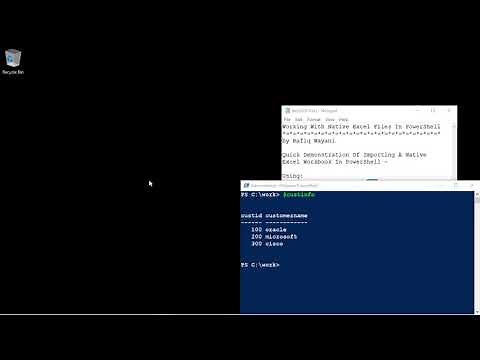 Working With Excel Using PowerShell