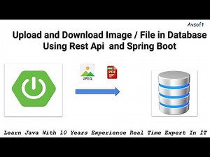 Spring boot | Upload and Download image or file using Rest API and spring boot