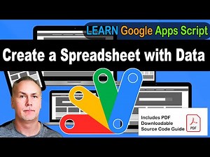 Apps Script Lesson How to Create a Spreadsheet in Google Workspace Add Row Data with Code