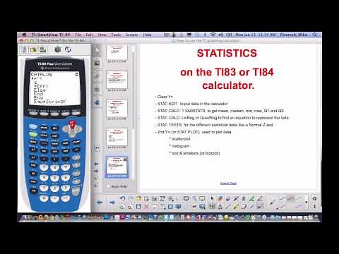 How to use TI83 or 84 calculator