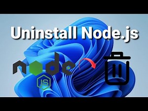 Uninstall Node.js from Windows 11
