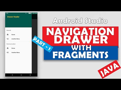 Navigation Drawer With Fragments (2020) | Part 1/4 | Android Studio Navigation Drawer Tutorial