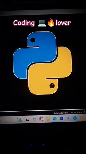 I Coded the Python Logo Using Python! 🐍💻 #shorts #coding