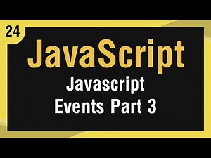 Learn JavaScript In Arabic #24 - Events Part 3 - onmouseover, onmouseout, onchange