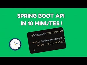 Spring Boot REST API Tutorial for Beginners | Build Your First API in 10 Minutes