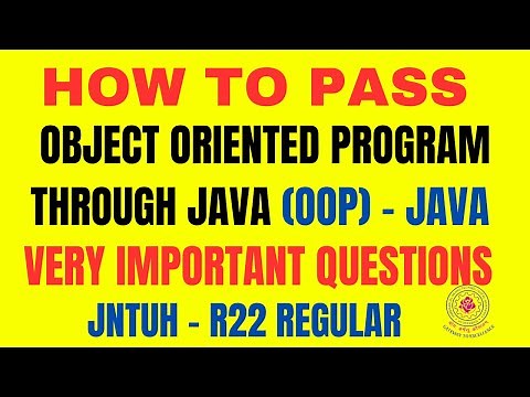OOPS THROUGH JAVA-JAVA PROGRAMMING IMPORTANT QUESTIONS AND CONCEPTS||#JAVA ||#jntuhR22 #jntuh